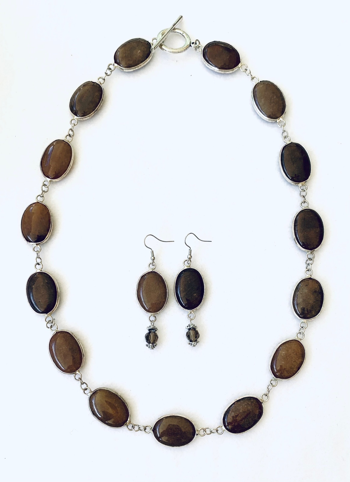 Brown Polished Stone Necklace